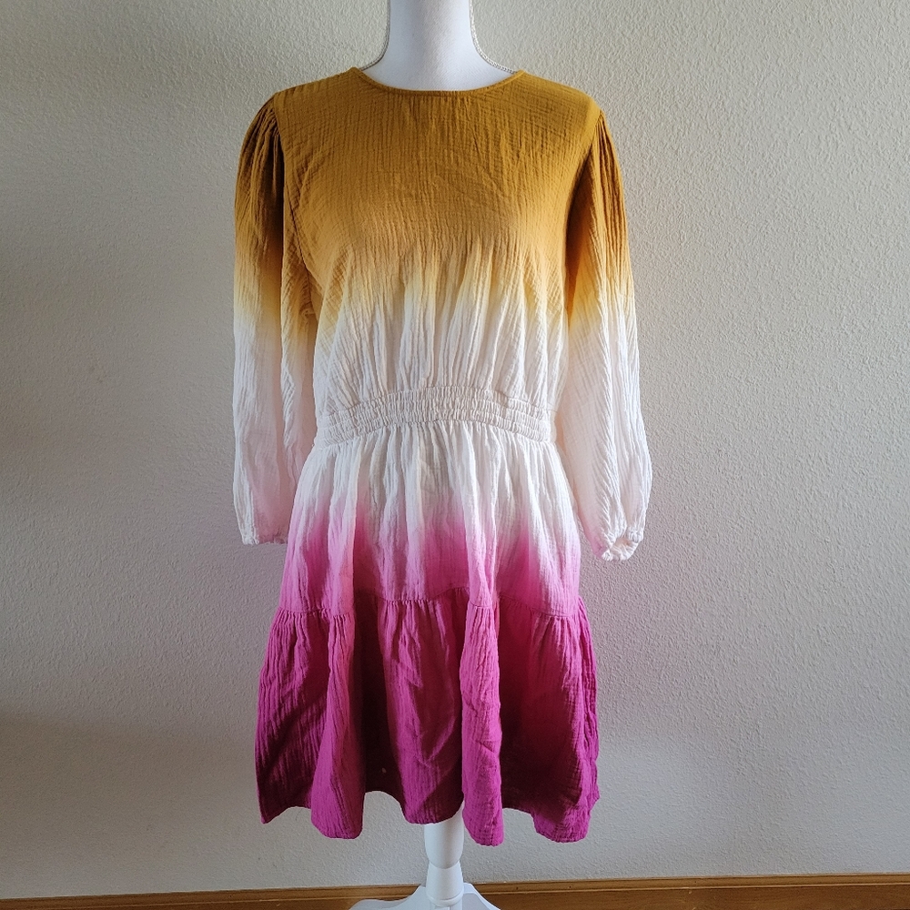 Universal Thread TriColor Long Sleeve Midi Dress